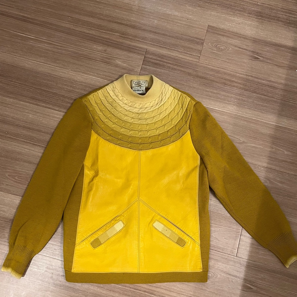Vintage Yellow Ombre Sweater Damon’s Made in Italy